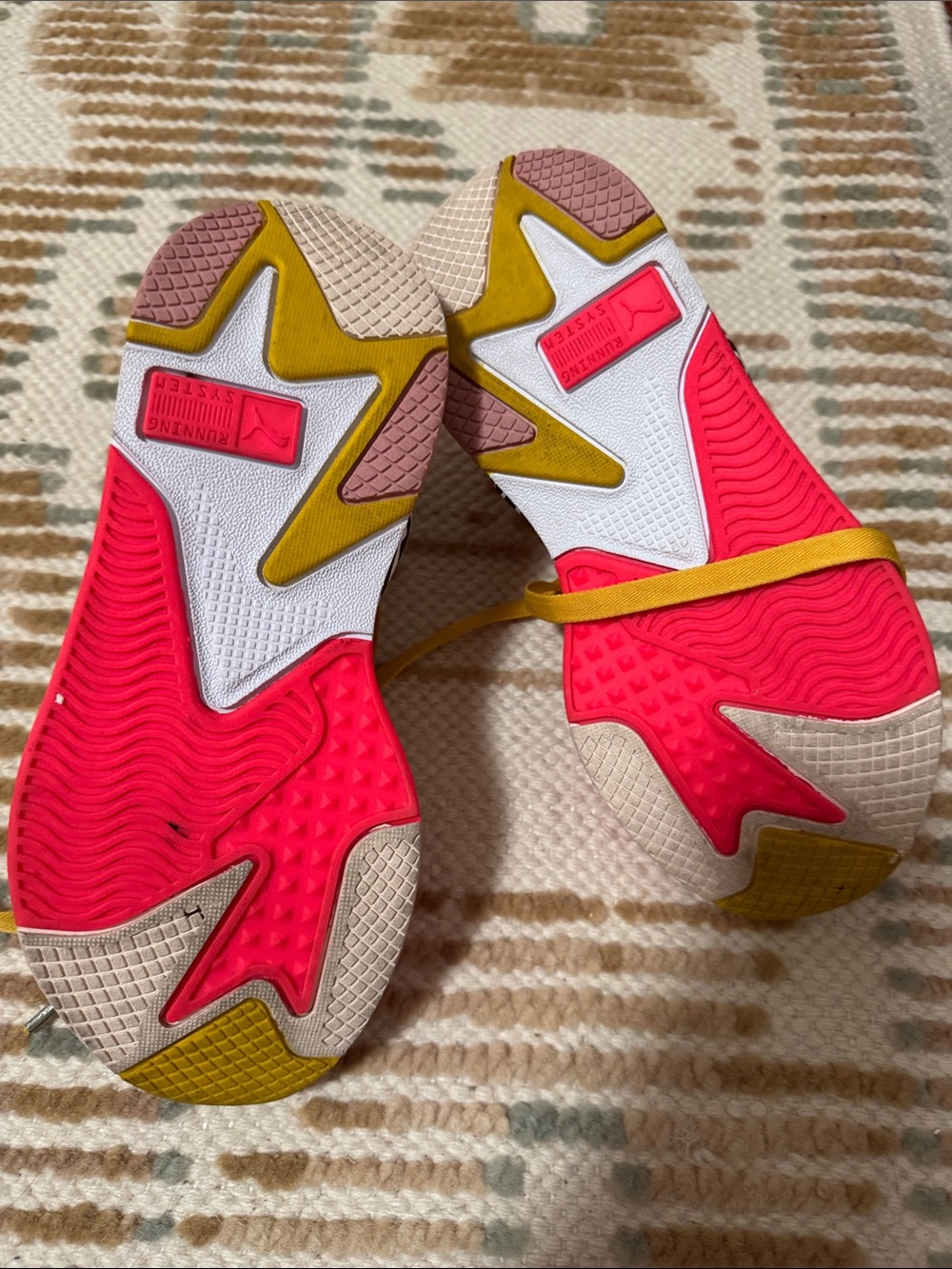 Puma Pink Multicolor Women's Sneakers with Yellow Accents - Picture 6 of 6